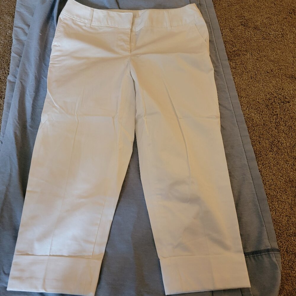 White Cropped Pants